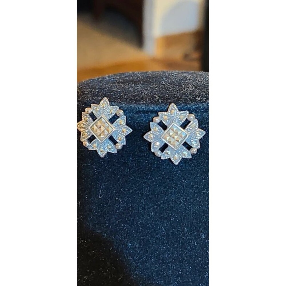 925 Markadite Starburst Stud Earrings